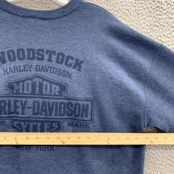 Harley Davidson Sweater Men's Large Crewneck Moto Biker Rocker Streetwear 90's - Picture 8 of 10